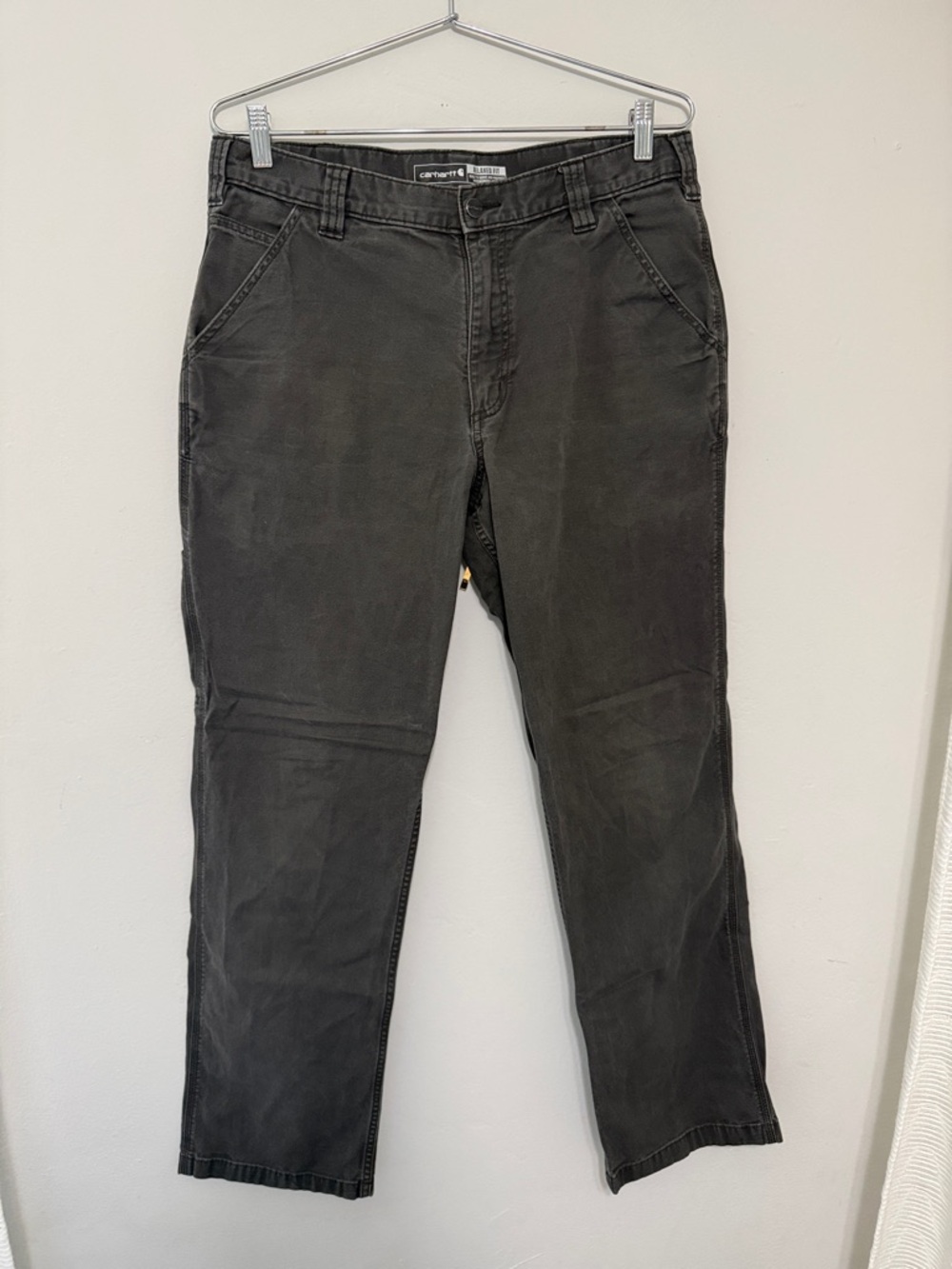 Carhartt Men's Charcoal Relaxed Fit Jeans